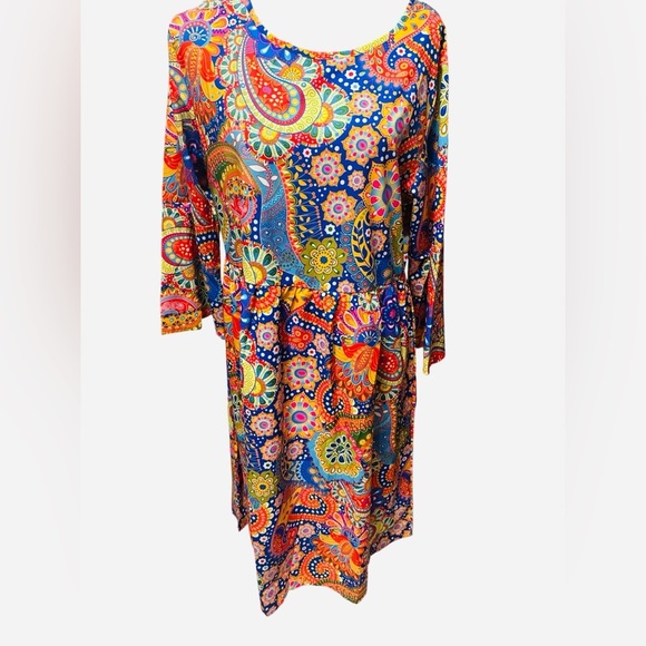 Not Rated Dresses & Skirts - Not Rated Colorful Paisley Long Sleeve Dress